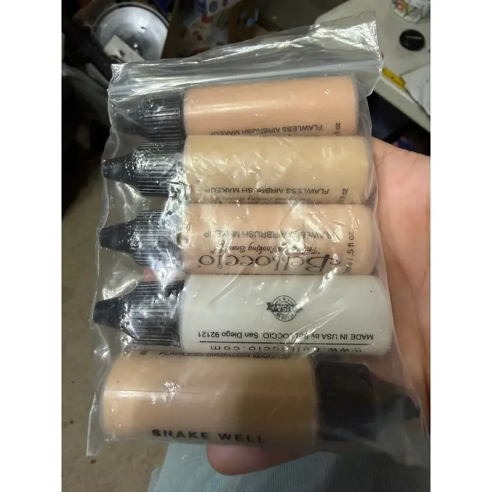 Bellaccio Airbrush Makeup Fair‎ Tone Set Foundation Cosmetic Kit